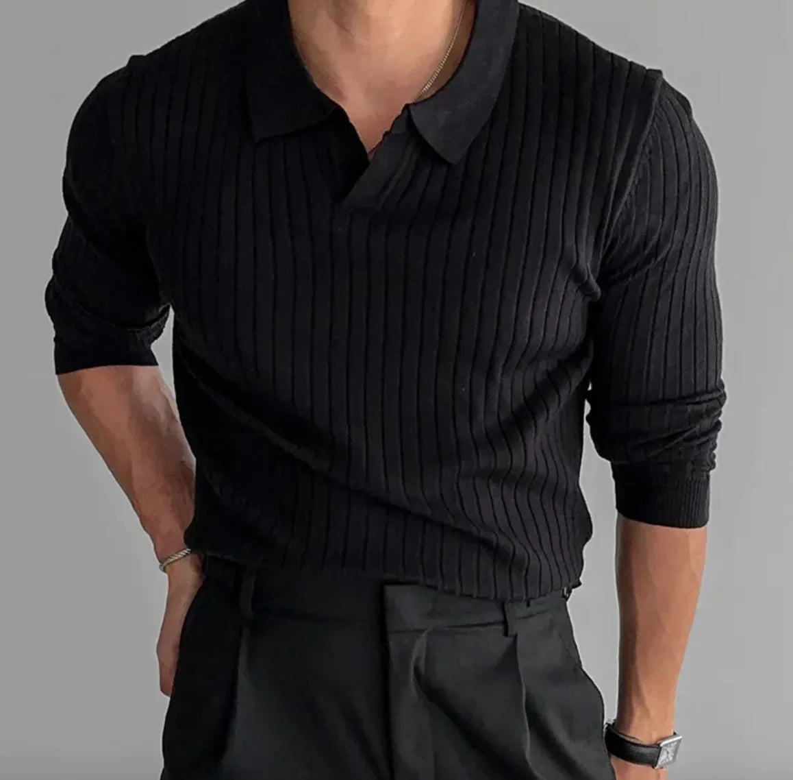Camiseta de Hombre de Estilo Coreano de Alto Sentido