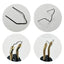 Kit de réparation de pare-chocs de voiture avec agrafeuse chaude premium et 600 agrafes
