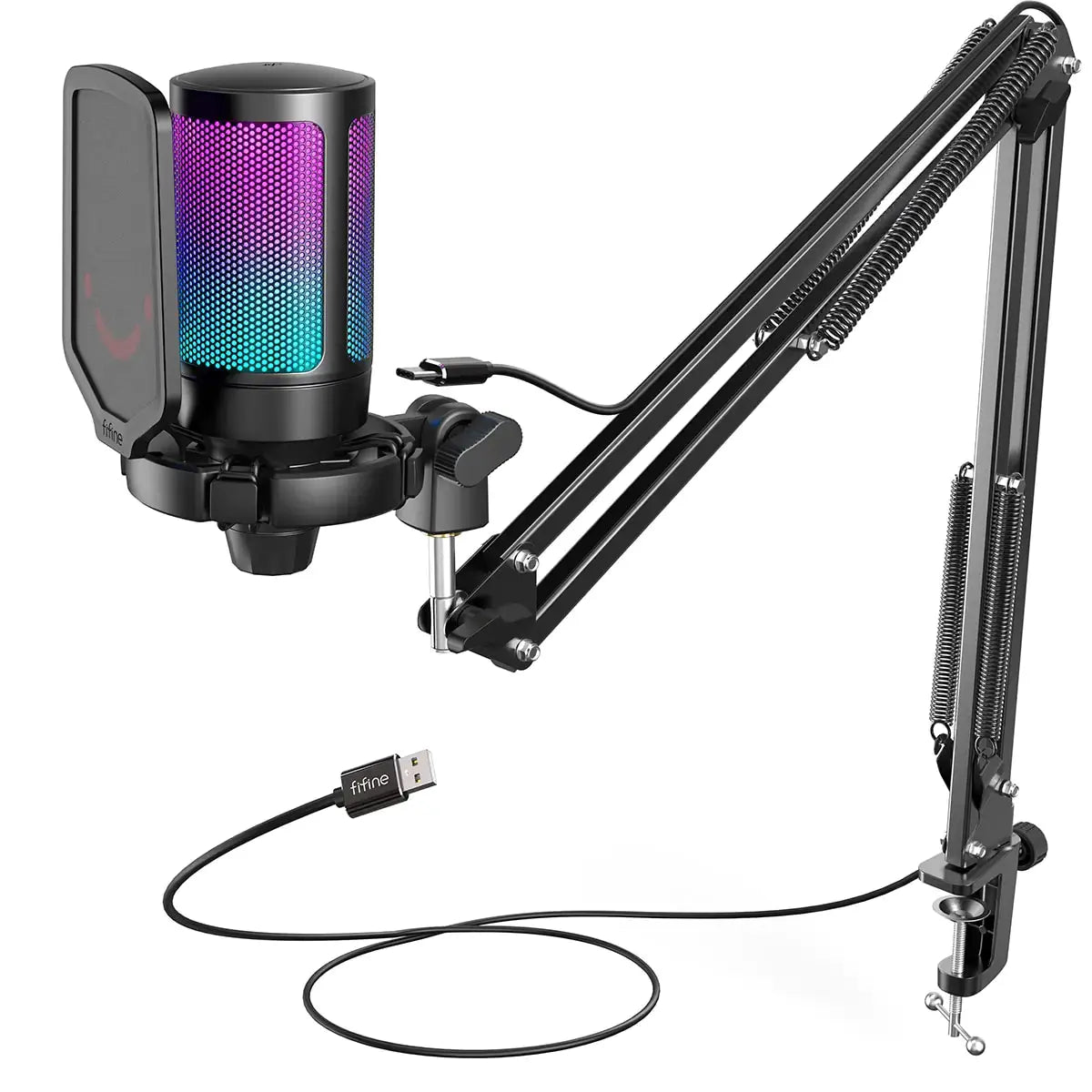 Kit de Micrófono Gaming Premium con Iluminación RGB