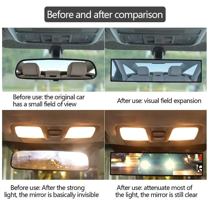 Universal Anti-Glare Wide-Angle Car Rearview Mirror