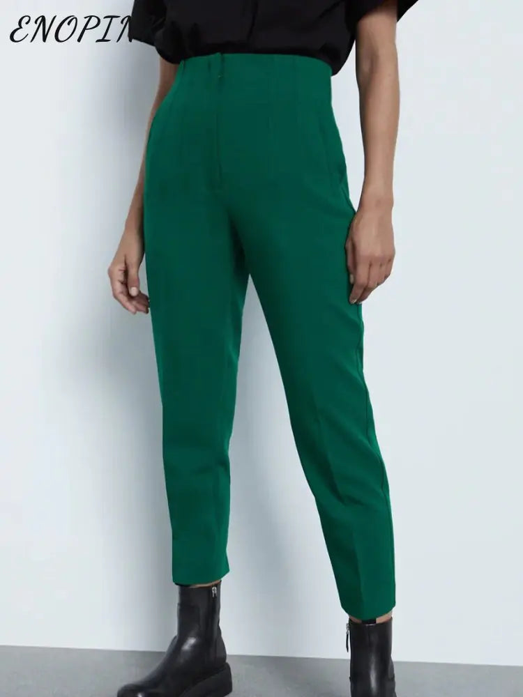 Pantalons Droits Chic pour Femme de Bureau