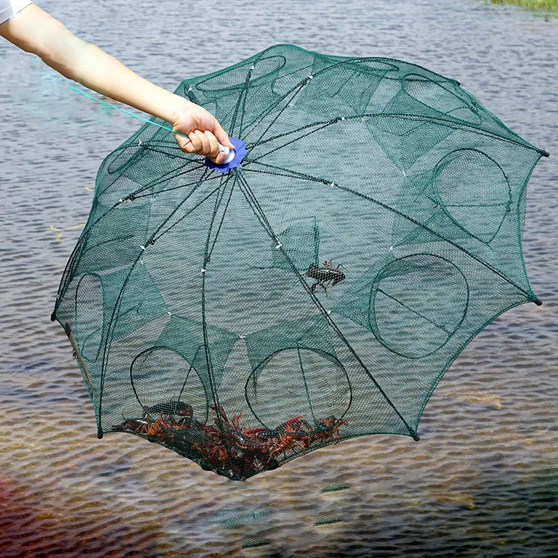 Folding Fishing Umbrella Net - Versatile and Compact