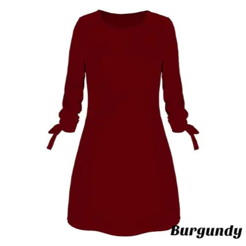 Vestido Elegante de Color Sólido para Verano