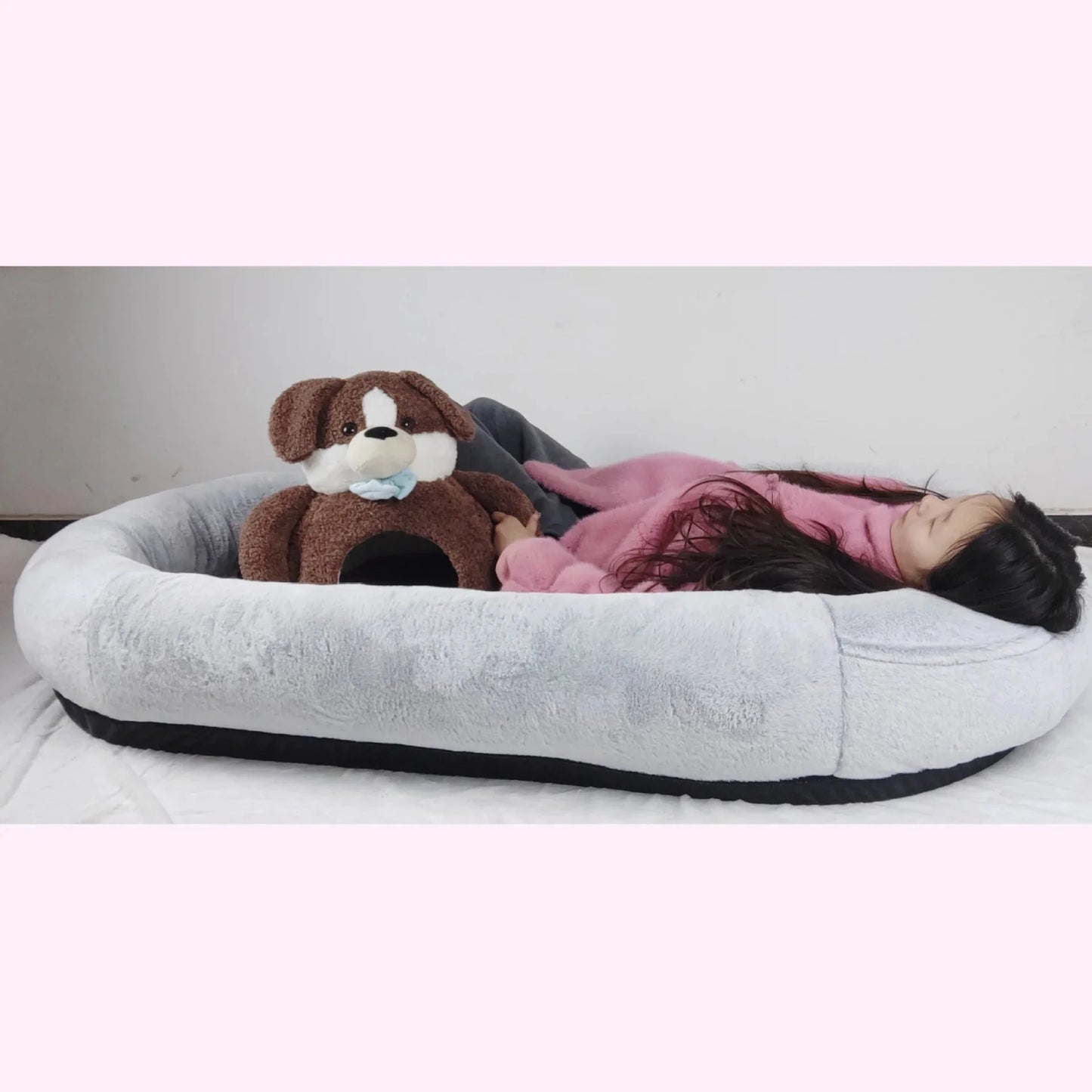 Cama Humana Sobredimensionada para Perros - Desmontable y Lavable