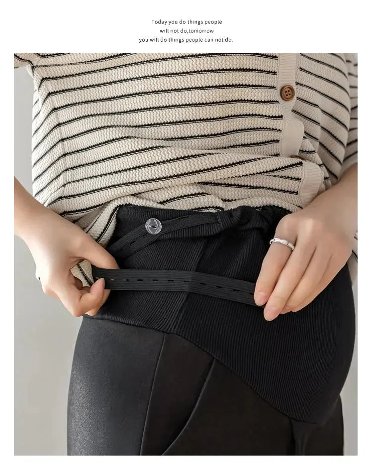 Pantalons de bureau de maternité coréens