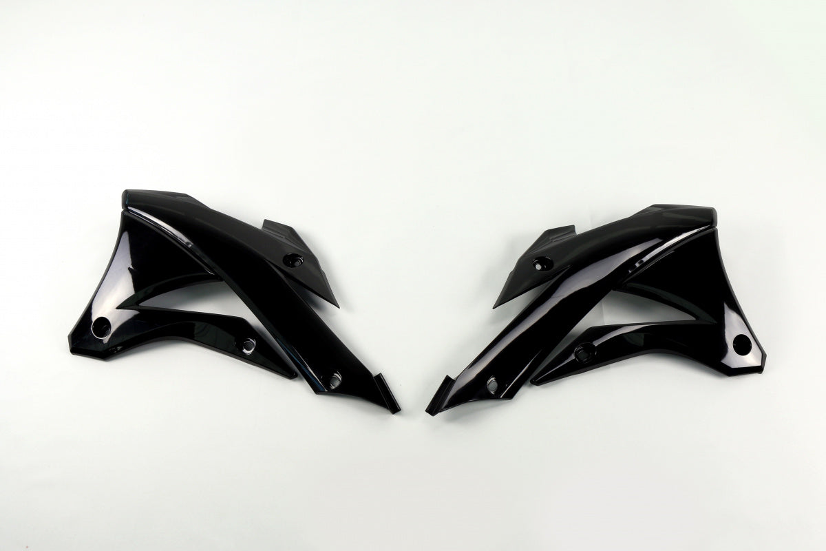 Premium Black Radiator Covers for Kawasaki KX 85 & KX 100 (2014-2021)