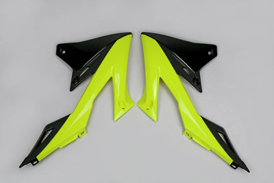 Vibrant Neon Yellow Radiator Covers for Suzuki RMZ 250 (2019-2025) & RMZ 450 (2018-2025) - Korvel
