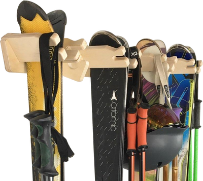 The Apres Vertical Ski Wall Rack