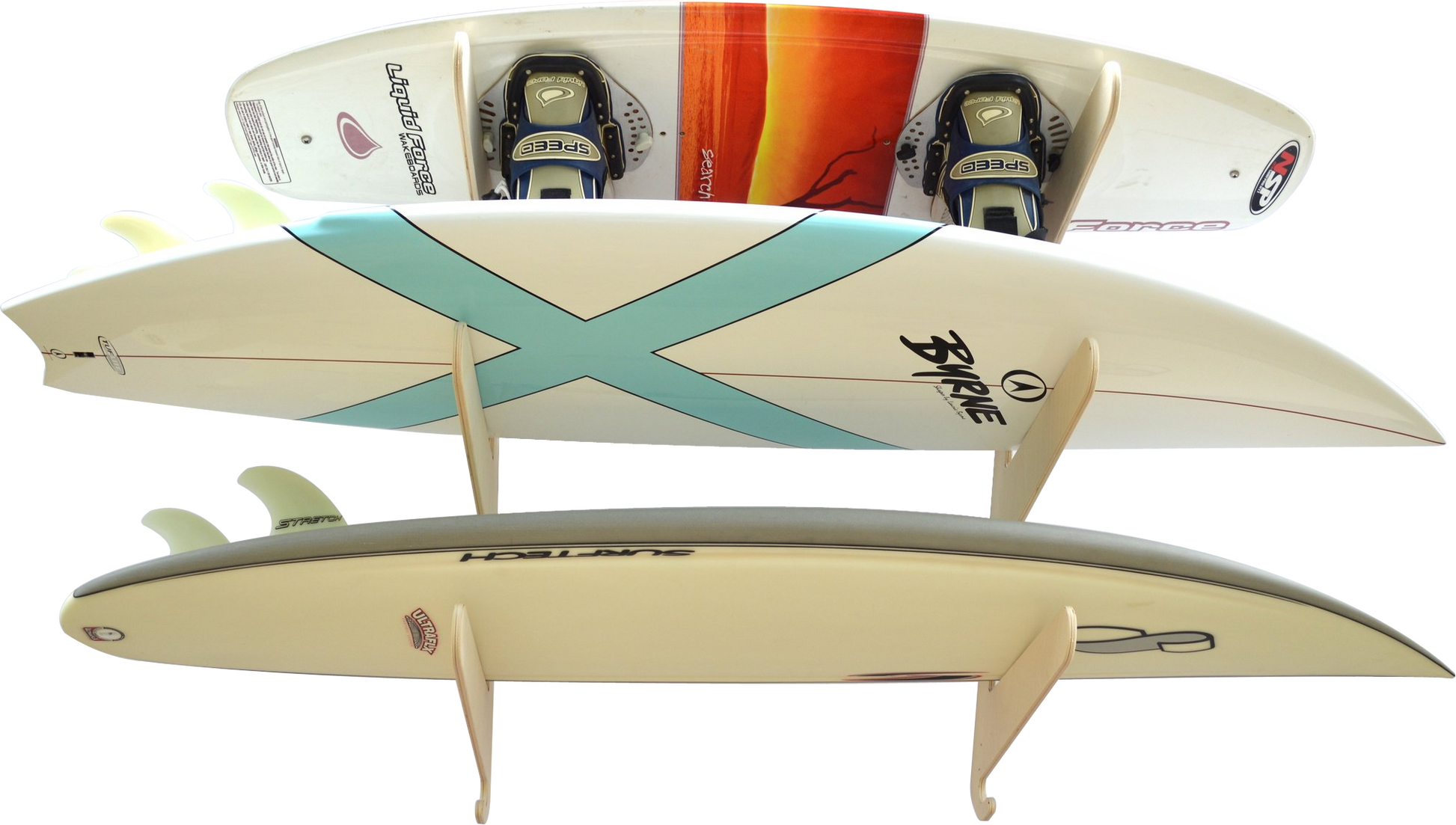 Versatile Exhibitor Surfboard Wall Rack for All Your Gear - Korvel