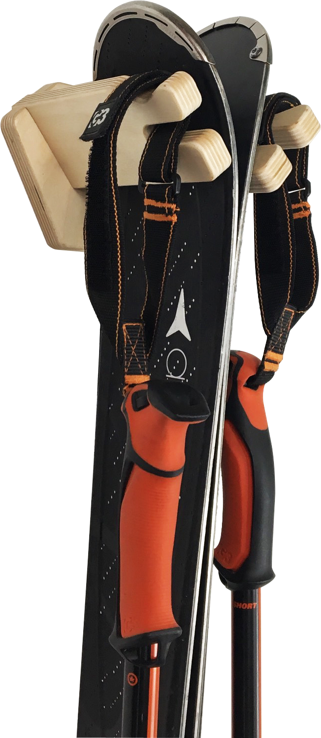 Le support mural THE JIB pour skis - Solution de rangement premium