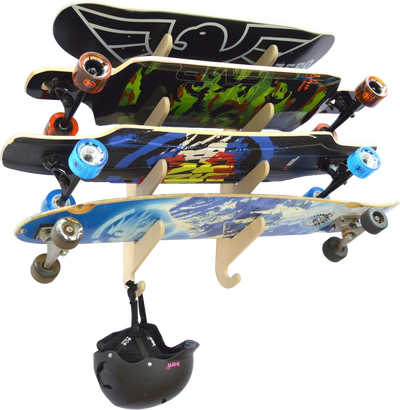 Annex Adjustable Skateboard Wall Rack - Space-Saving Design - Korvel