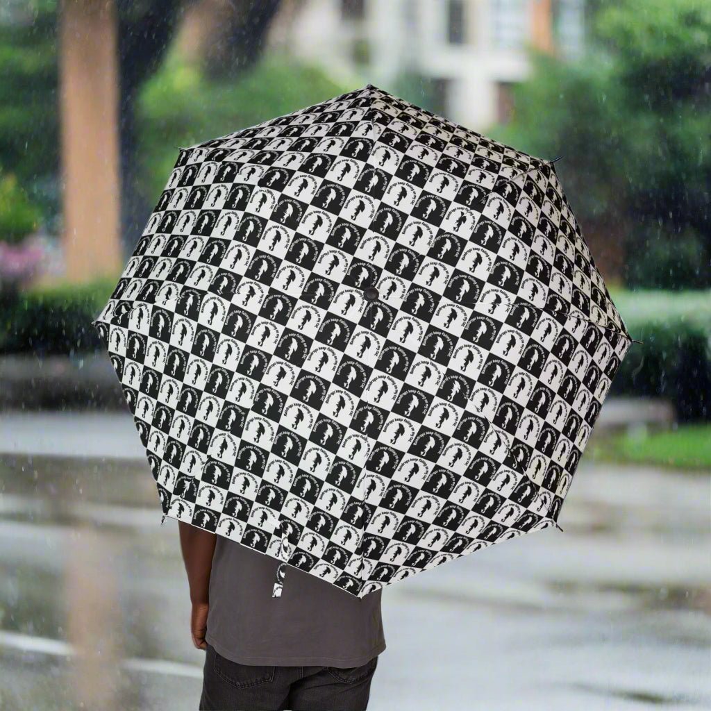 Parapluie Pliant Raindrops Falling on my Cat