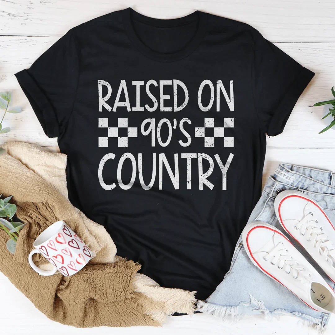 T-shirt Raised On 90's Country