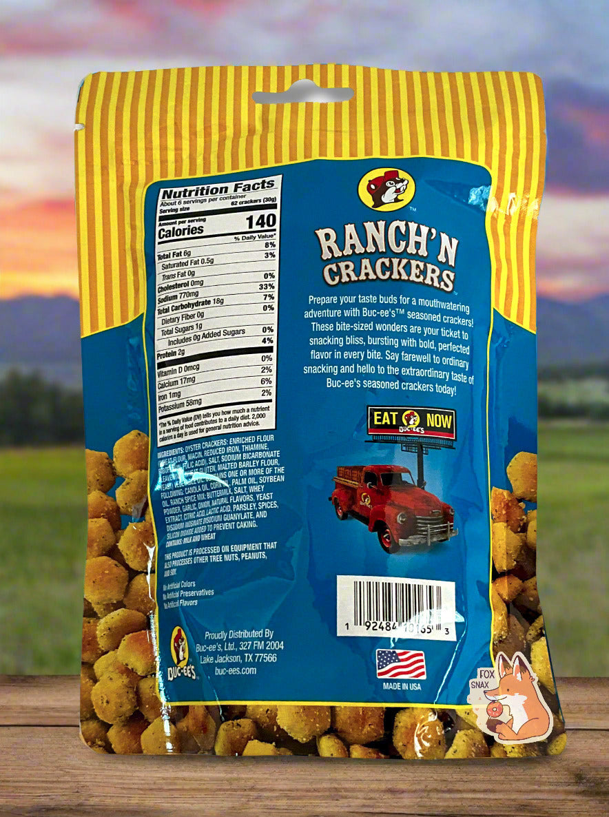 Buc-ee's Ranch'N Crackers - Flavorful Snack Delight