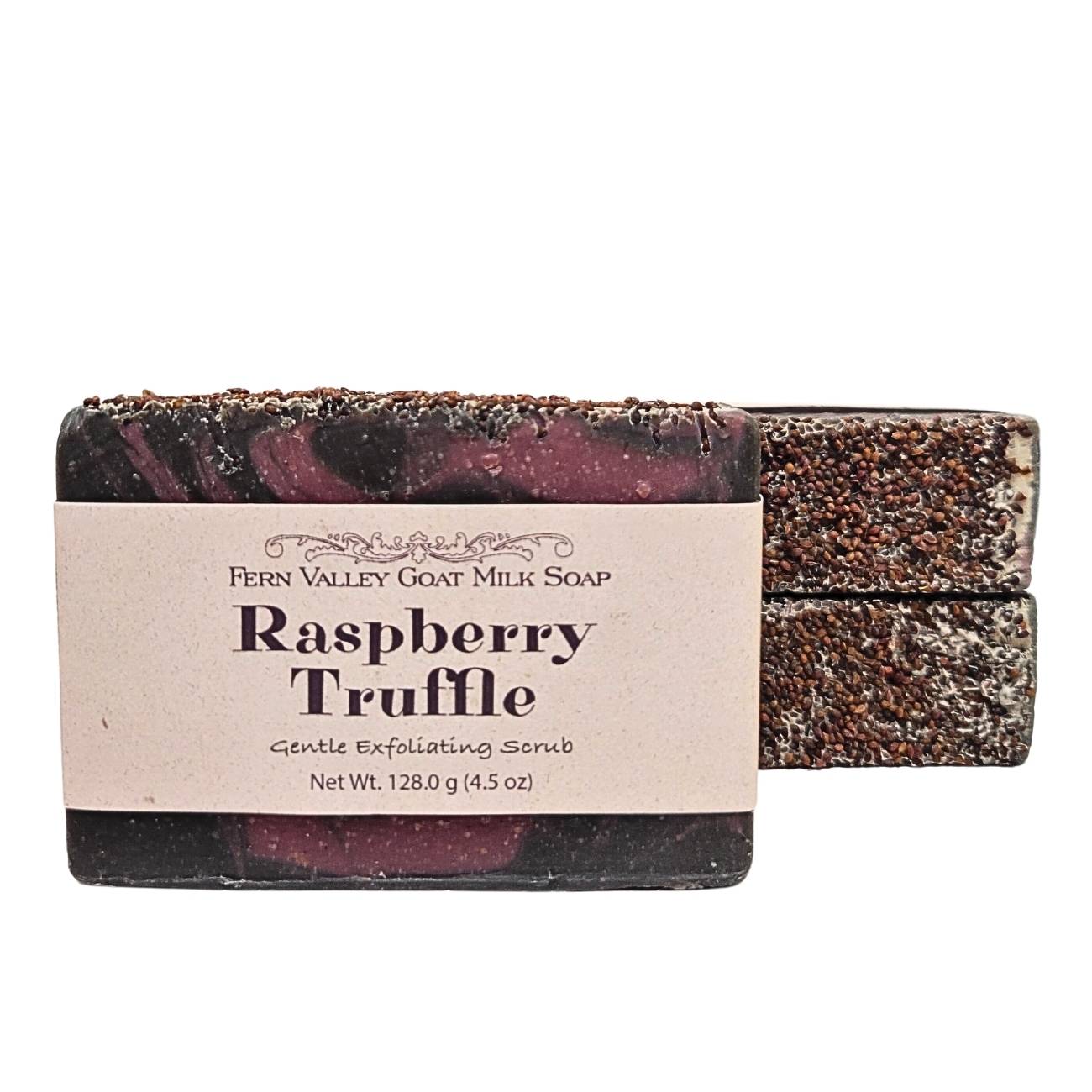 Natural Goat Milk Soap | Exfoliating Scrub | Raspberry Truffle - Korvel