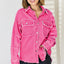 Raw Hem Dropped Shoulder Denim Top - Korvel