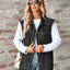 Raw Hem Sleeveless Button Up Denim Jacket - Korvel