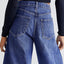 Raw Hem Wide Leg Jeans with Pockets - Korvel