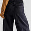 Raw Hem Wide Leg Jeans with Pockets - Korvel