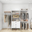 306 Closet Organizer System with Shelves and Drawers - White