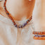 Raw Cognac Baltic Amber + Raw Amethyst || Necklace - Korvel