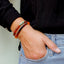 Raw Cognac Baltic Amber & Turquoise Jasper Bracelet