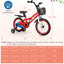 16 Inch Kids Bike with Removable Training Wheels - Red