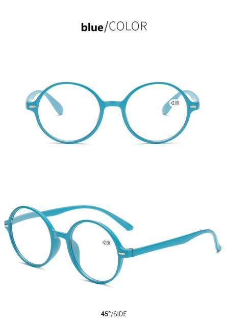 Lunettes de lecture rondes vintage avec protection contre la lumière bleue