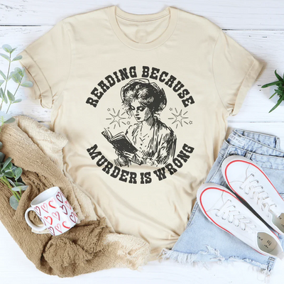 Camiseta "Leer porque asesinar está mal"