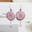 Harvest Gem Vegetable Slice Earrings - Carrot & Purple Sweet Potato