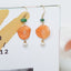 Harvest Gem Vegetable Slice Earrings - Carrot & Purple Sweet Potato