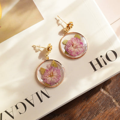 Boucles d'oreilles Sakura Dream Double Fleur de Cerisier