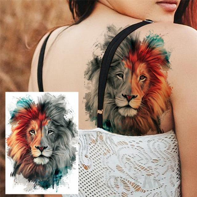 Realistic Temporary Tattoos - Space & Animal Designs