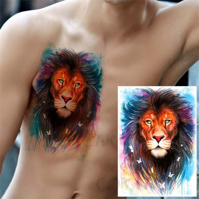Realistic Temporary Tattoos - Space & Animal Designs