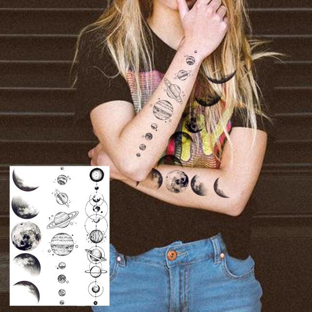 Tatouages Temporaires de Fleurs Réalistes pour Femmes - Art Corporel Imperméable