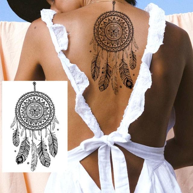 Tatouages Temporaires de Fleurs Réalistes pour Femmes - Art Corporel Imperméable