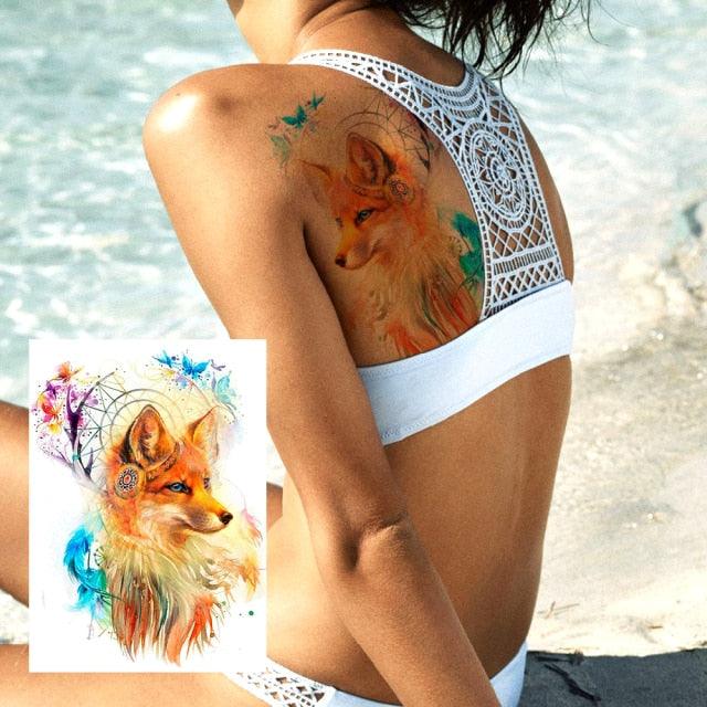 Tatouages Temporaires de Fleurs Réalistes pour Femmes - Art Corporel Imperméable