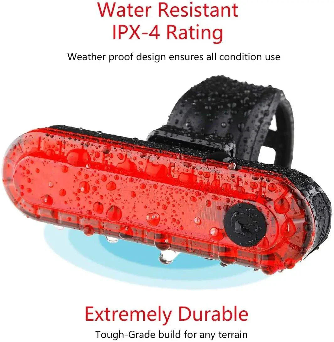 USB Rechargeable Rear Bike Tail Light - Ultra Bright Safety Light