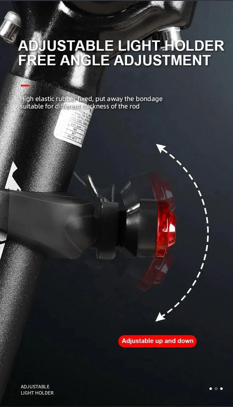 USB Rechargeable Rear Bike Tail Light - Ultra Bright Safety Light