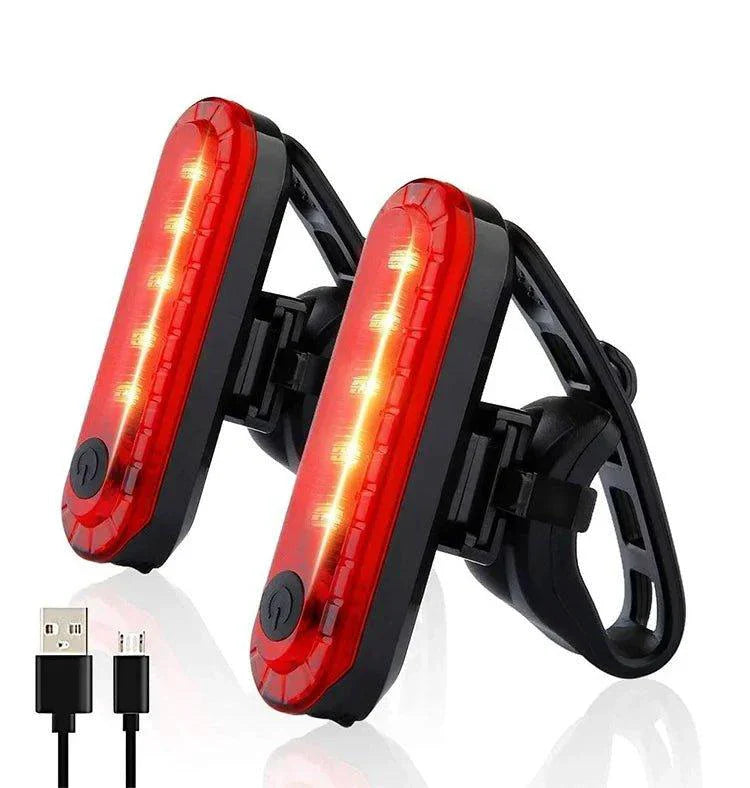 USB Rechargeable Rear Bike Tail Light - Ultra Bright Safety Light