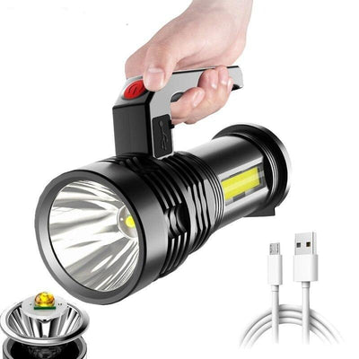 Lampe de poche rechargeable étanche avec 3 modes
