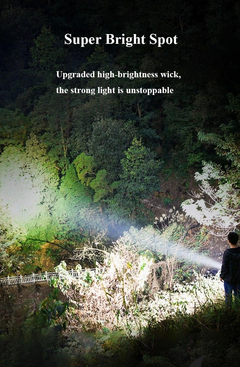 Rechargeable Waterproof Handheld Flashlight with 3 Modes