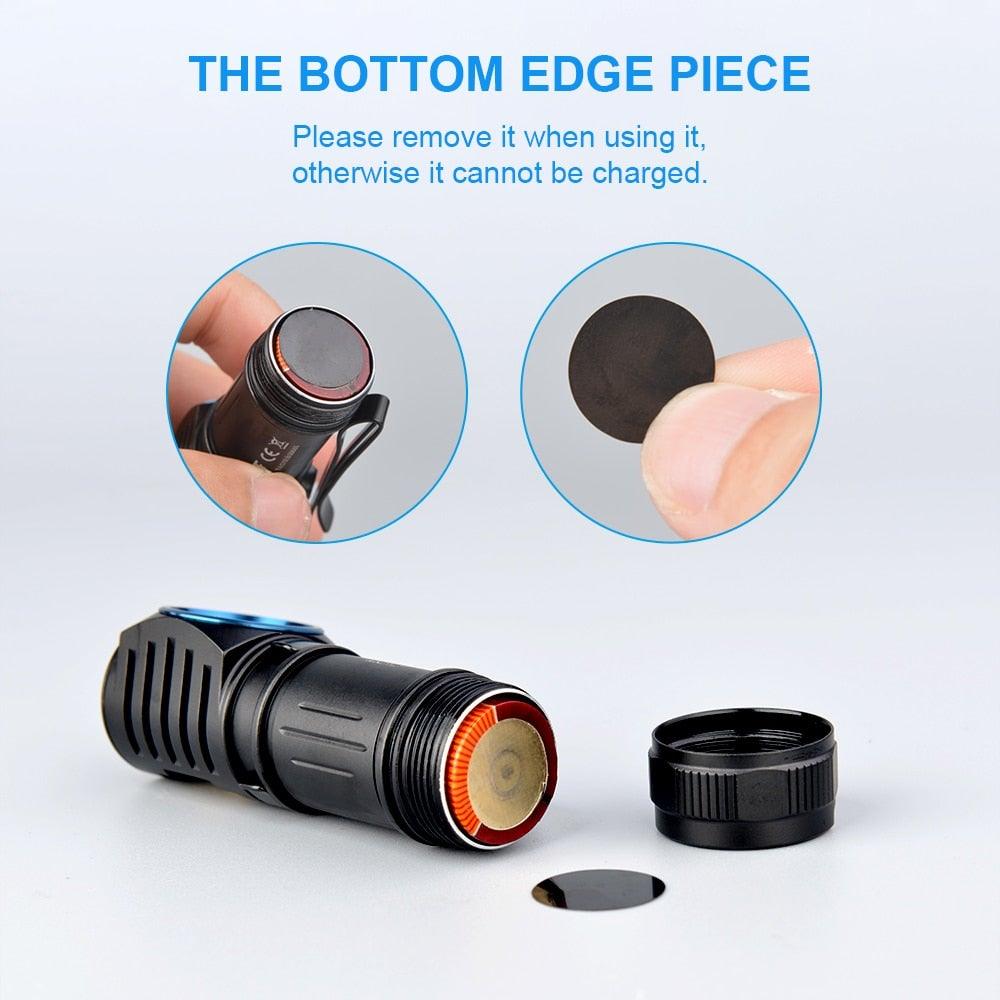 Linterna LED recargable de alto lumen - Magnética y resistente al agua