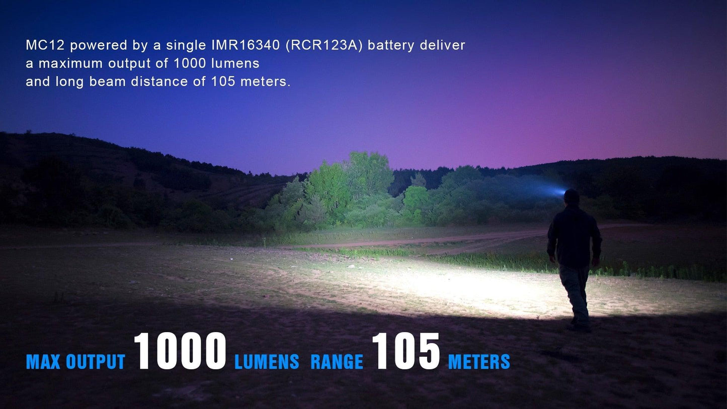 Linterna LED recargable de alto lumen - Magnética y resistente al agua