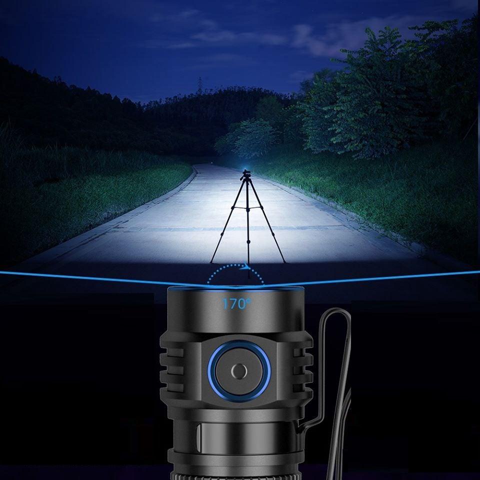 Linterna LED recargable de alto lumen - Magnética y resistente al agua