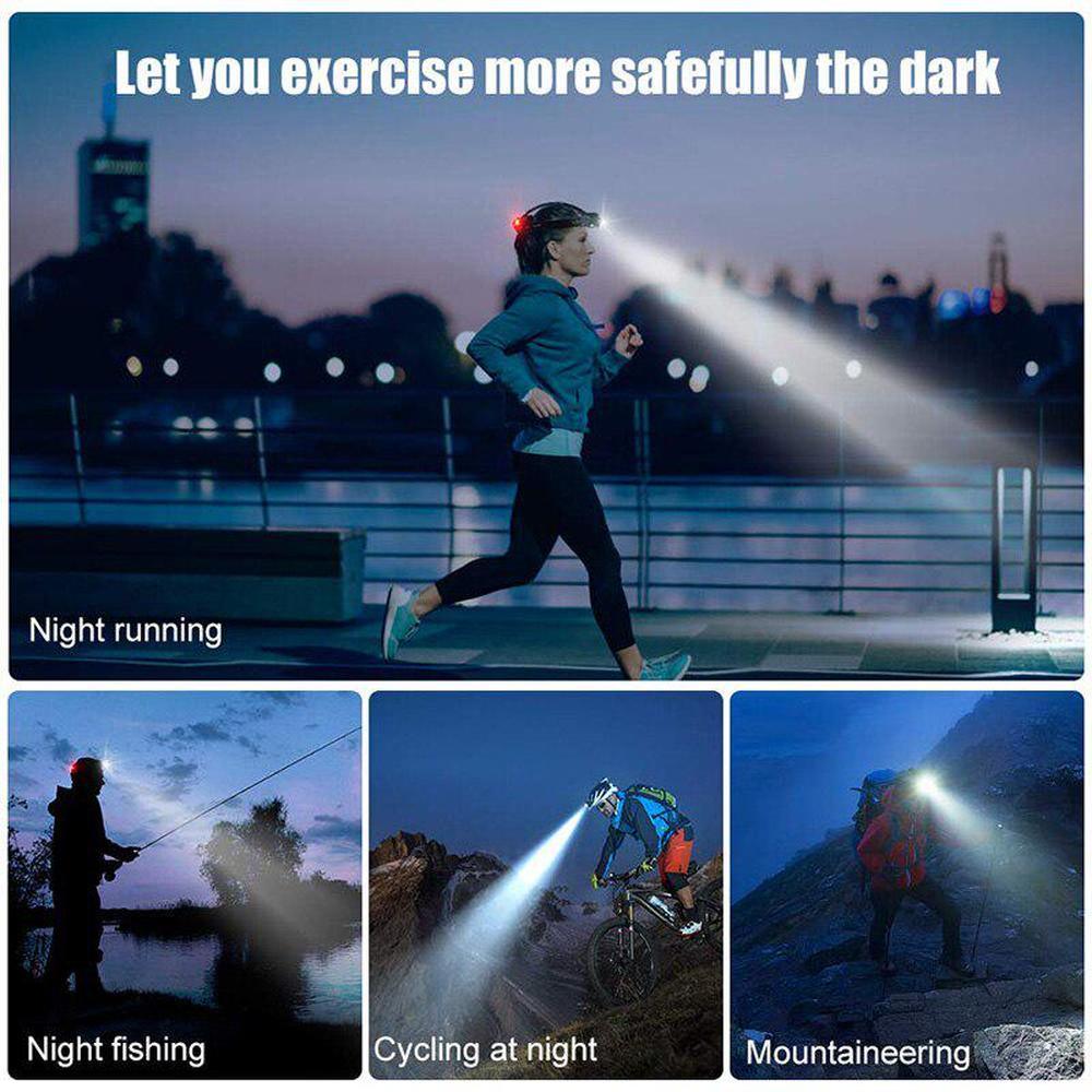 Linterna Frontal LED Recargable Ultra Brillante para Aventuras al Aire Libre