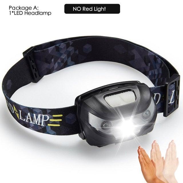 Lampe frontale LED rechargeable - Étanche et capteur de mouvement