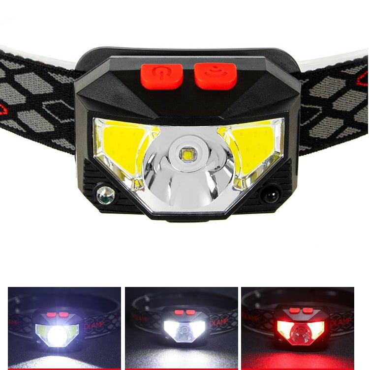 Lampe frontale LED rechargeable - Étanche et capteur de mouvement