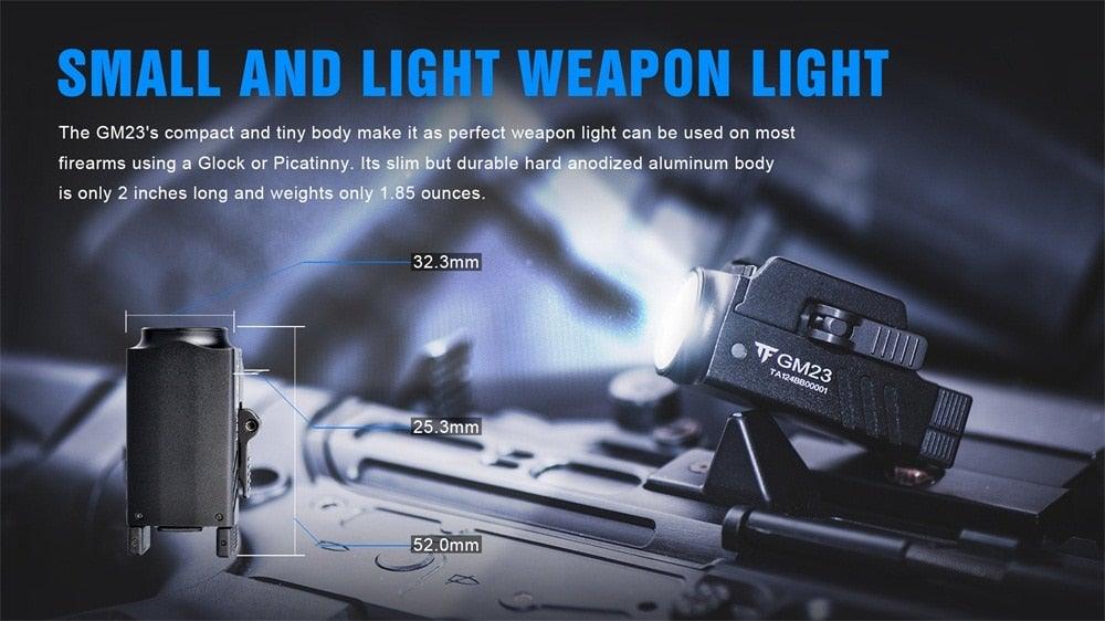 Rechargeable Waterproof Spotlight Flashlight - High Lumen Tactical Light