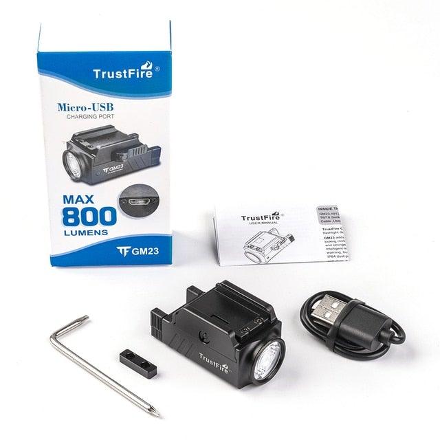 Rechargeable Waterproof Spotlight Flashlight - High Lumen Tactical Light